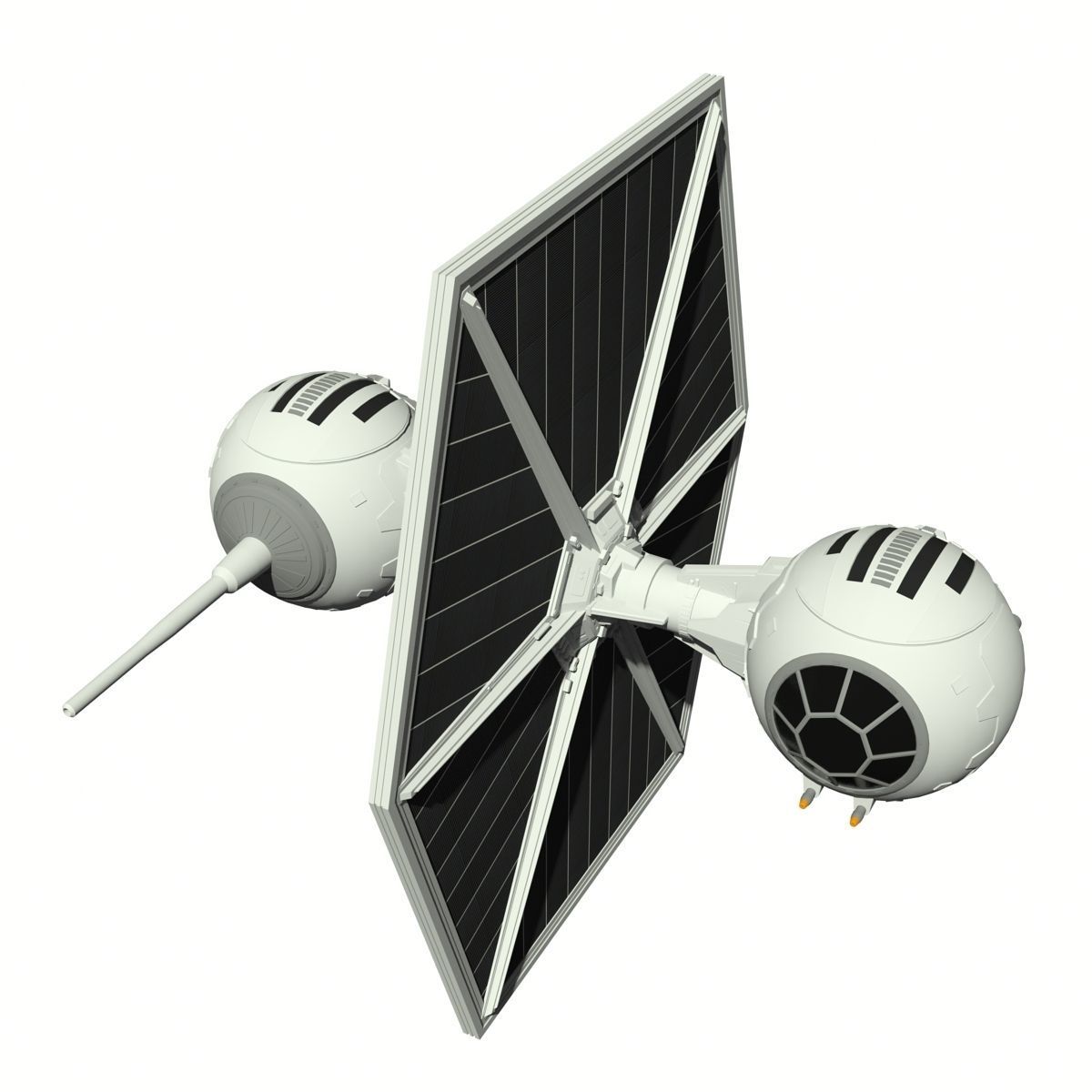 TIE Experimental M1 3D model_1