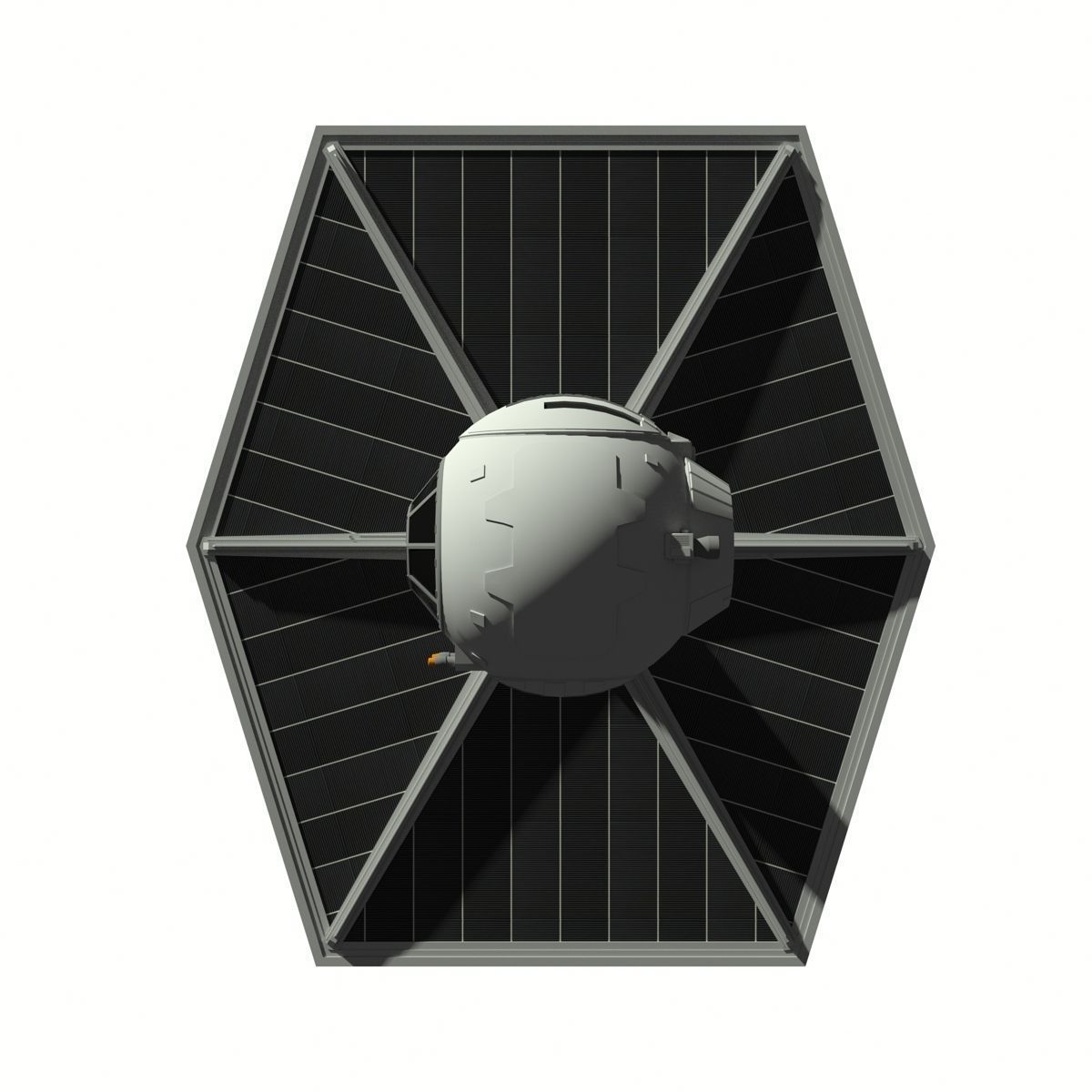 TIE Experimental M1 3D model_8