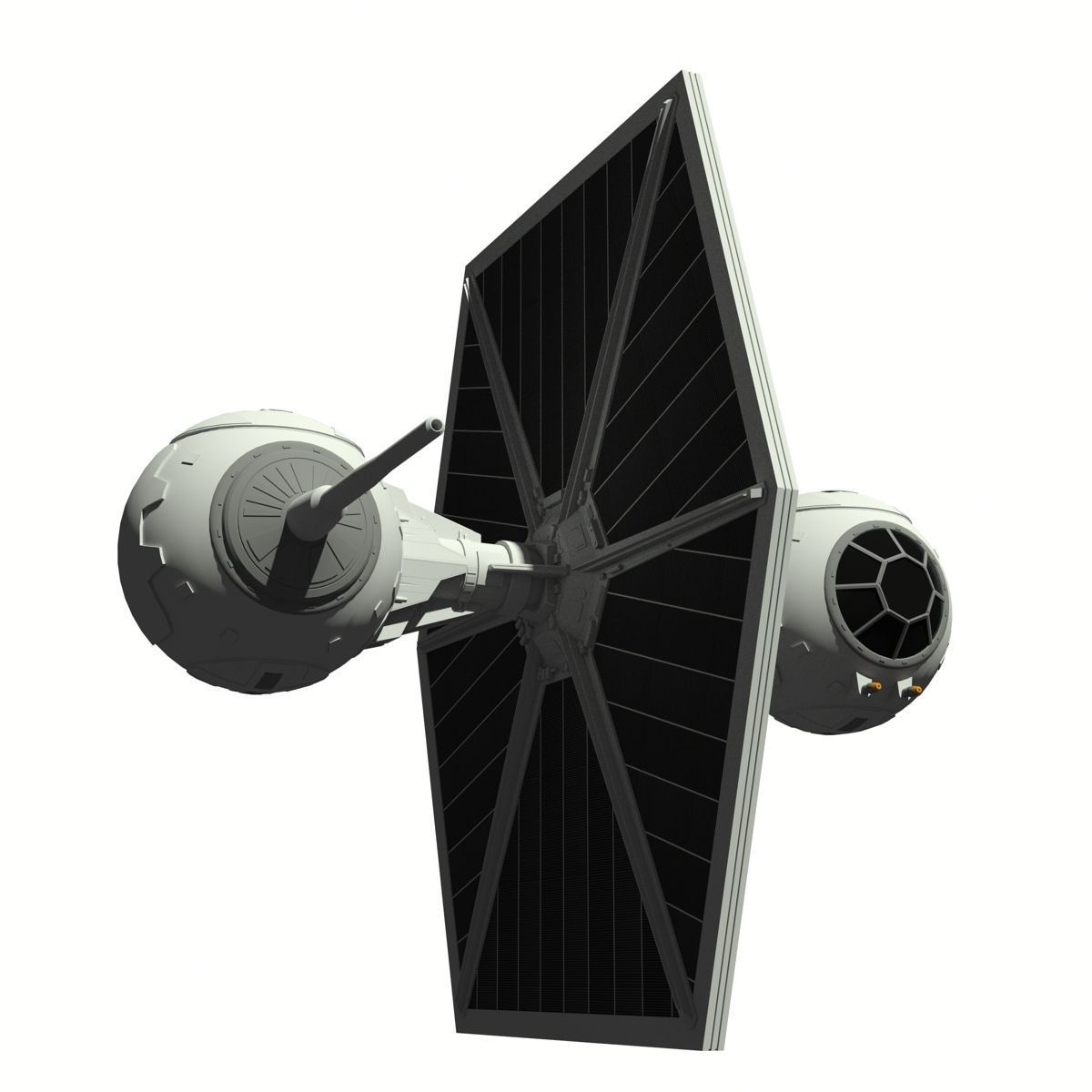 TIE Experimental M1 3D model_2