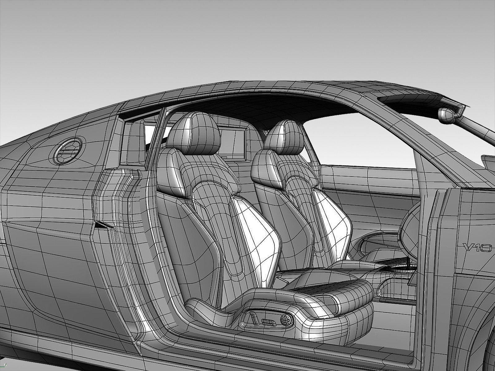 Audi R8 V10 Coupe 2013 3D model_8