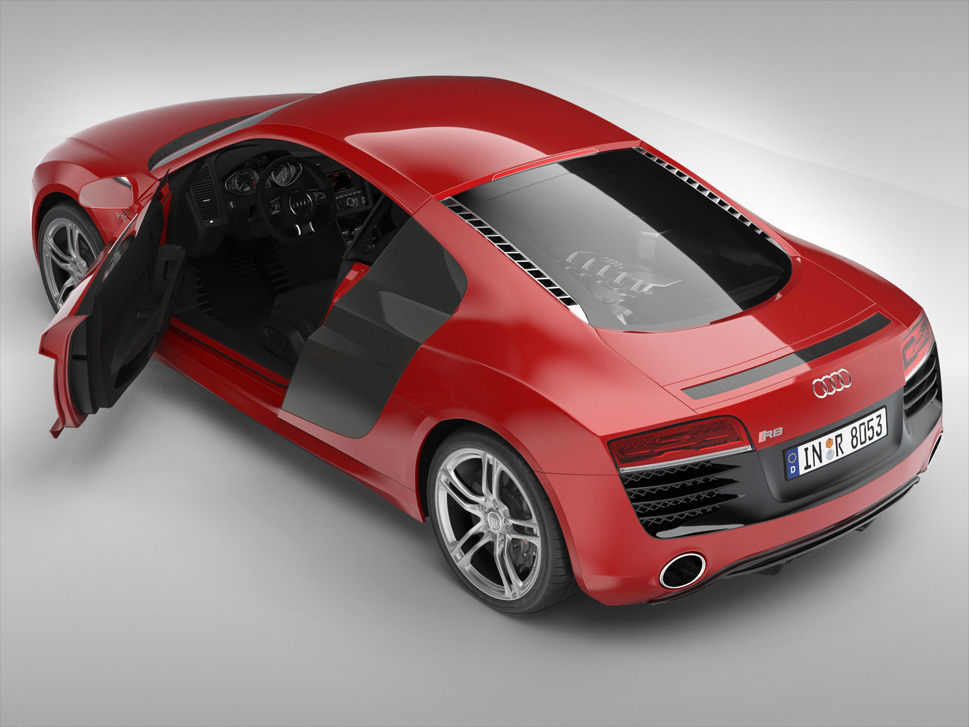 Audi R8 V10 Coupe 2013 3D model_5