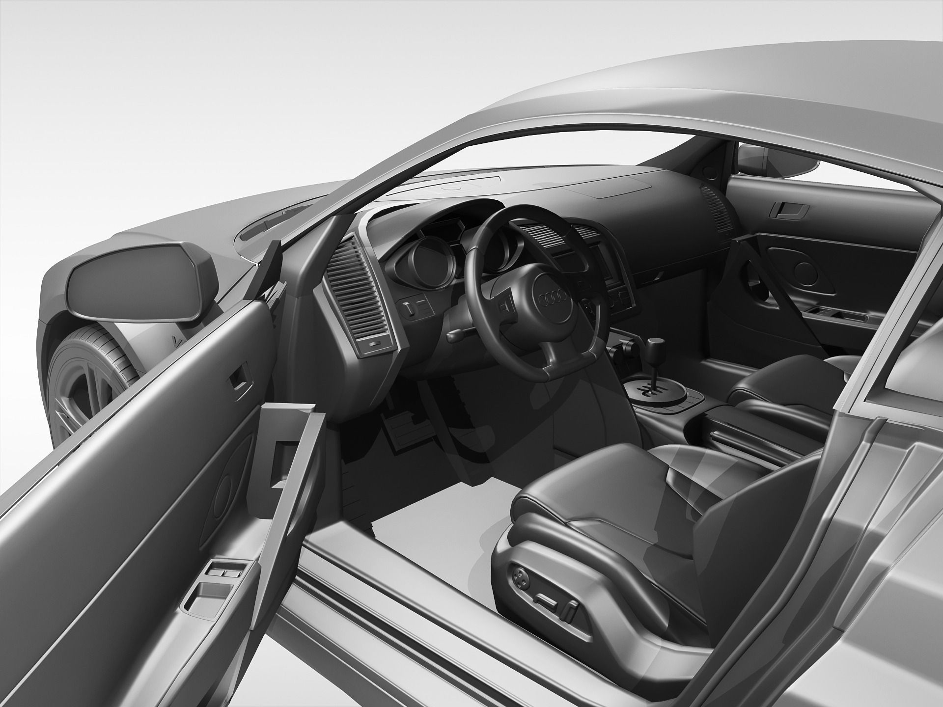 Audi R8 V10 Coupe 2013 3D model_13