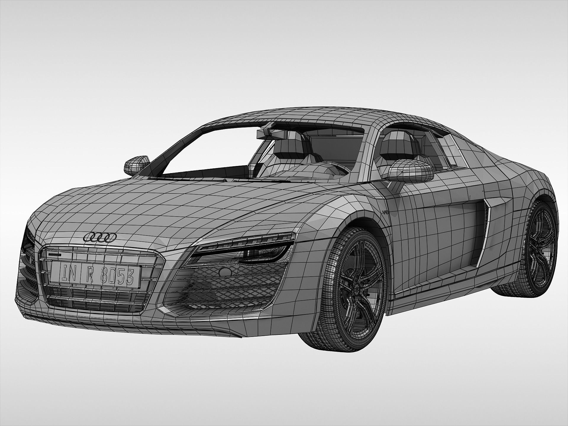 Audi R8 V10 Coupe 2013 3D model_17