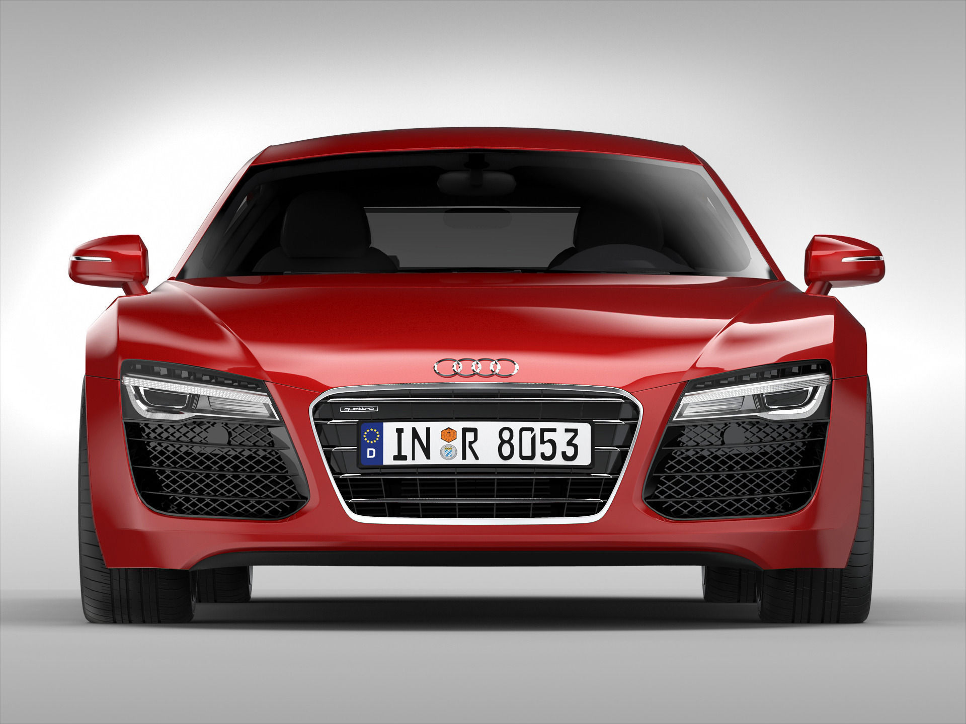 Audi R8 V10 Coupe 2013 3D model_4