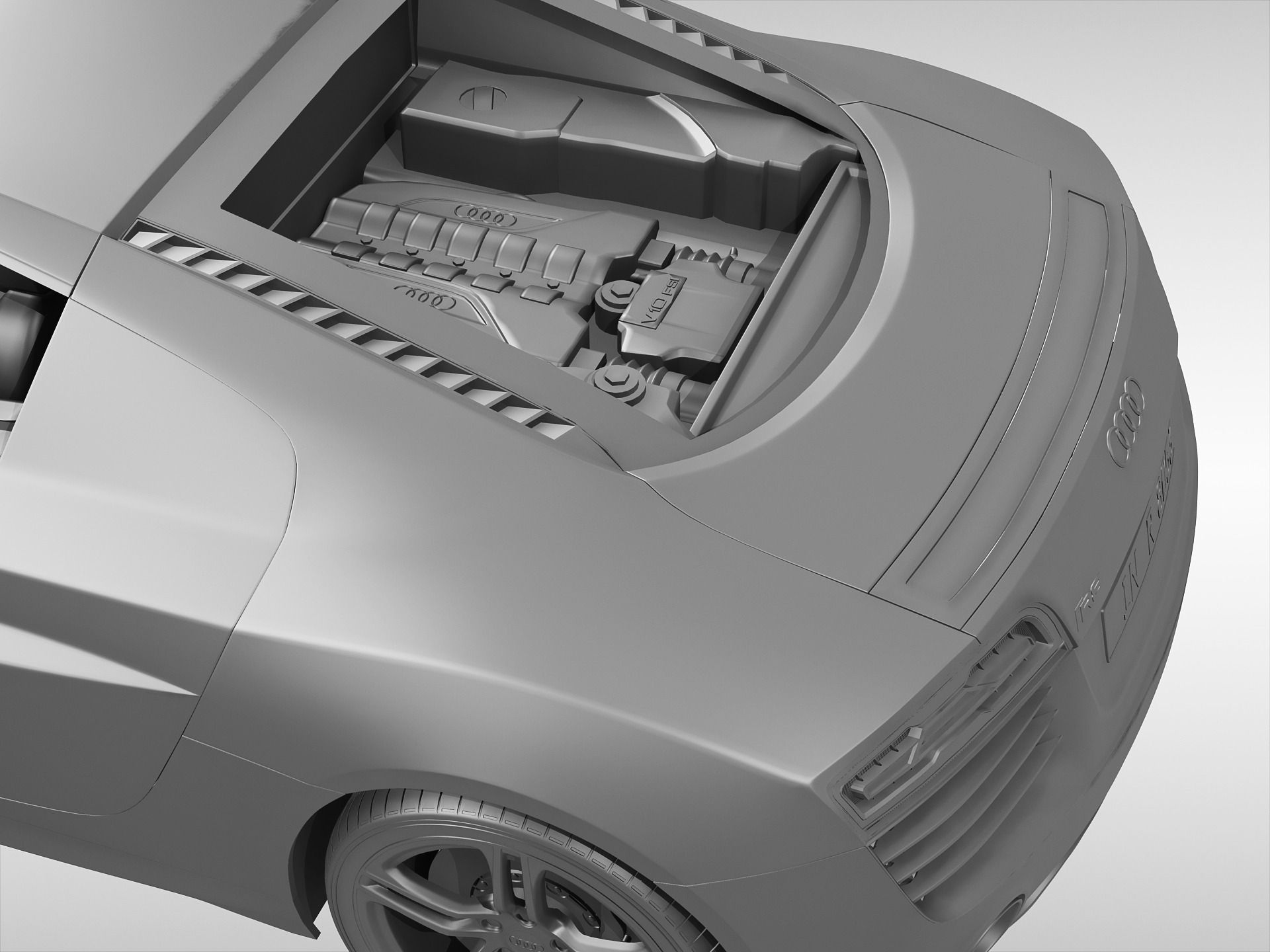 Audi R8 V10 Coupe 2013 3D model_12