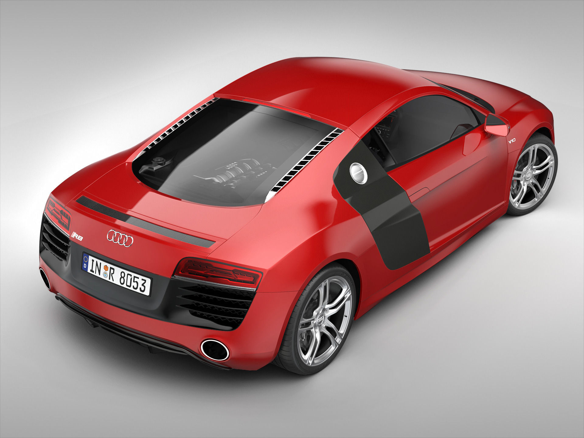Audi R8 V10 Coupe 2013 3D model_3