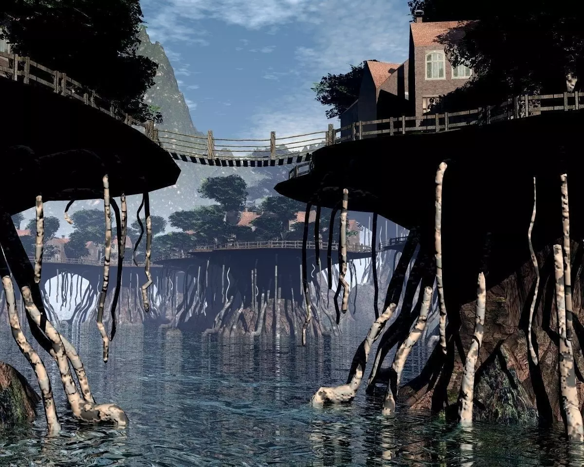 TREE VILLAGE 3D model_0