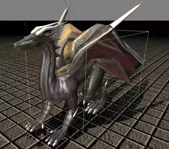 Dragon version 1 Rigged and Game Ready Free low-poly 3D model