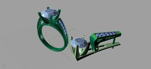  Earrings techno  3D print model_3