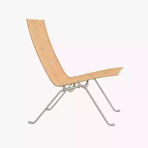 POUL KJAERHOLM RATTAN LOUNGE CHAIR