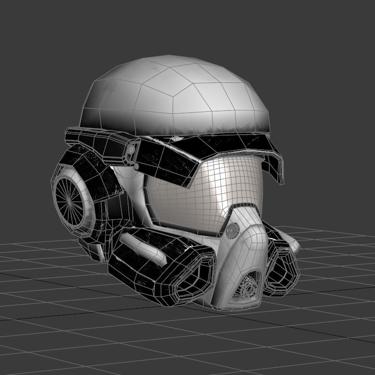 Helmet - scifi 3D model_10