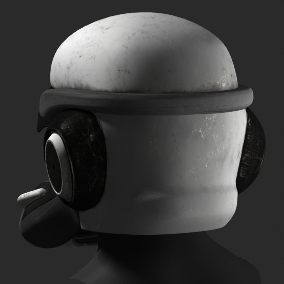 Helmet - scifi 3D model_2