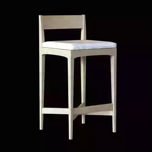 Wood modern barstool
