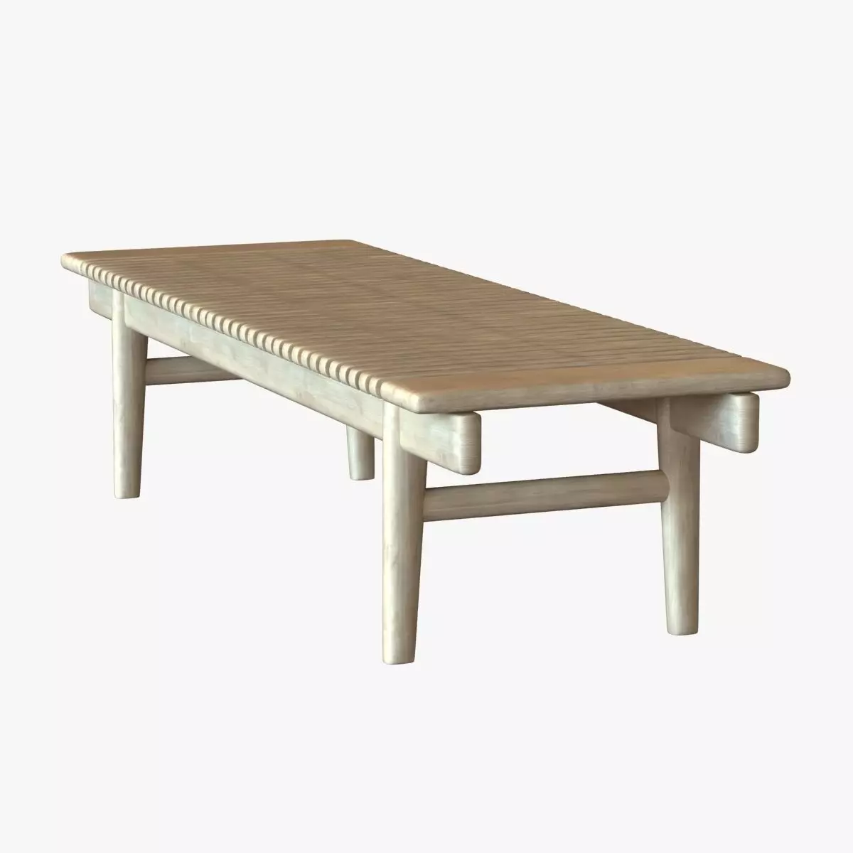 kayak bench by hans wegner 3D model_0