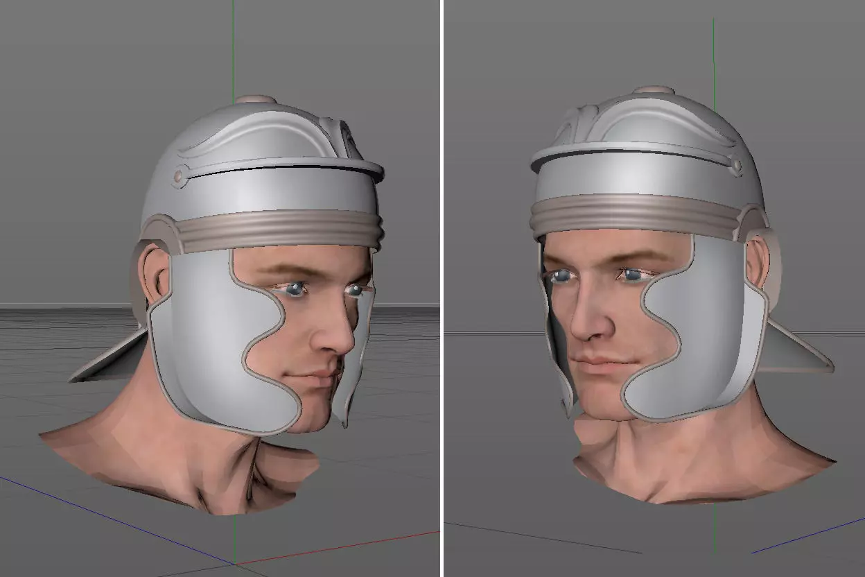 Legion Soldier Head 3D model_0