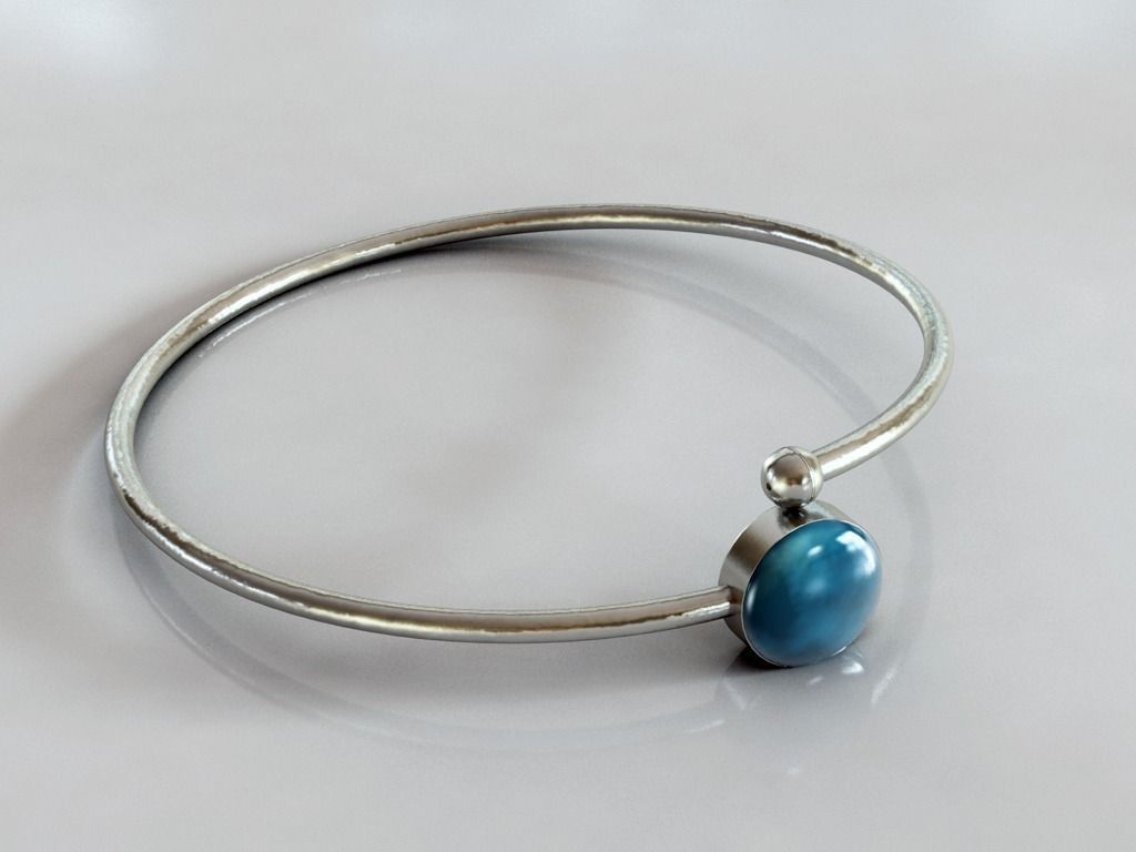 Modern Moroccan Bracelet MUNA 3D print model_0