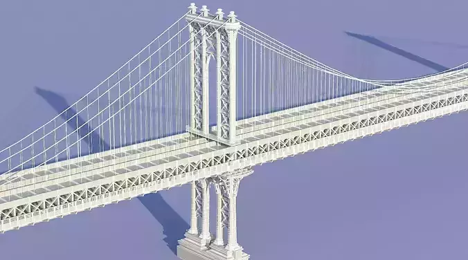 Bridge manhattan 3D model