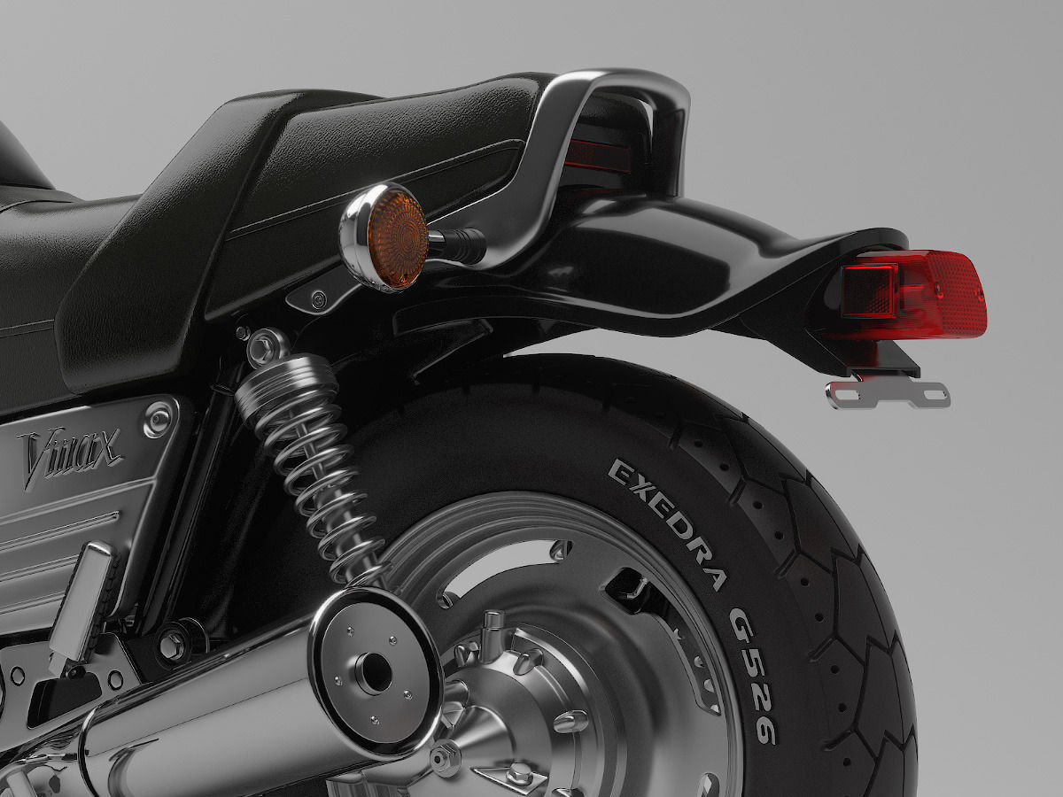 Classic Motorcycle Yamaha V-Max 1200 3D model_9