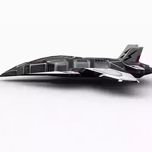 3DRT - Sci-Fi Fighter 2  Low-poly 3D model
