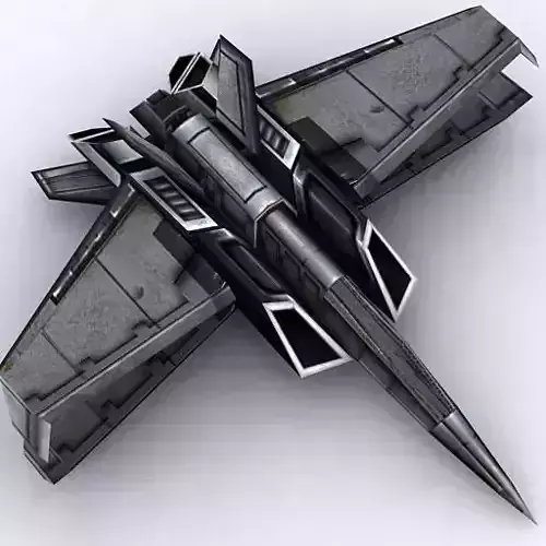 3DRT - Sci-Fi Fighter 6 Low-poly 3D model