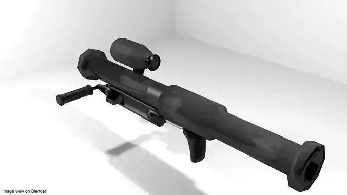 Rocket Launcher - Shoulder-fired - Panzerfaust 3D model
