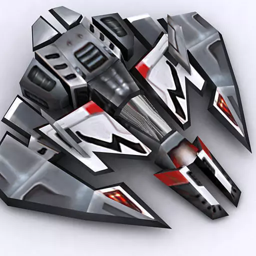 3DRT - Sci-Fi Fighter 8 Low-poly 3D model