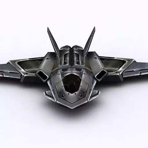 3DRT - Sci-Fi FIghter 11 Low-poly 3D model