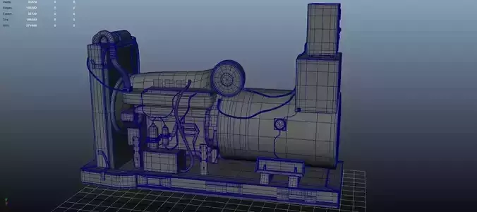 3D Model Creepy Power Generator