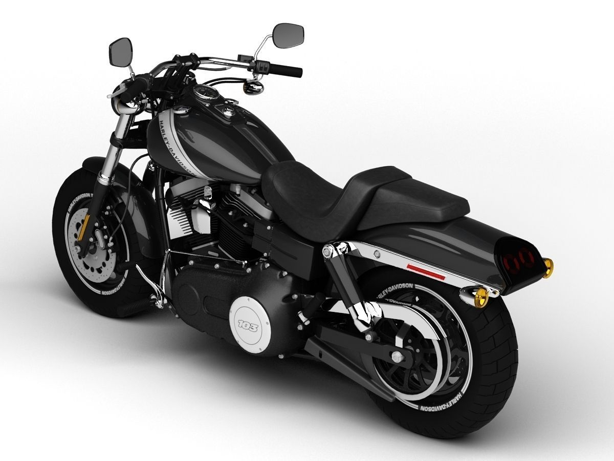 Harley-Davidson FXDF Dyna Fat Bob 2015 3D model_8