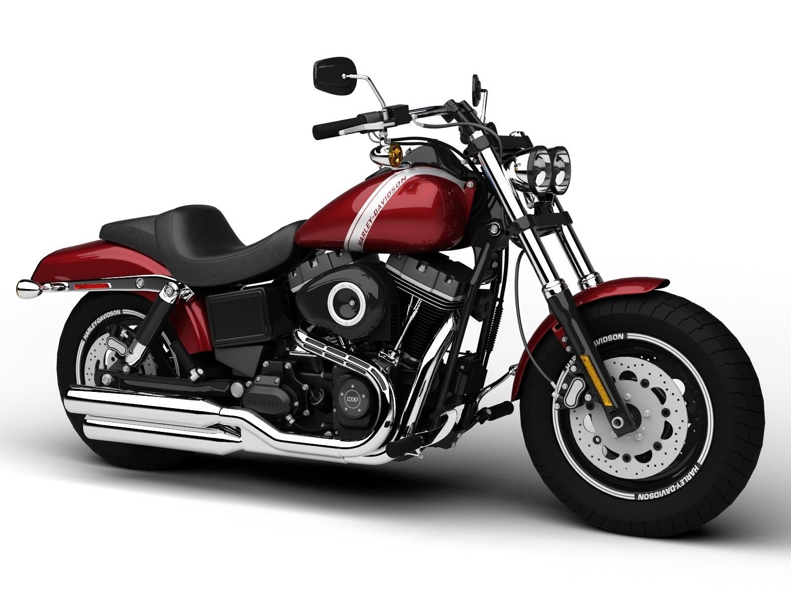 Harley-Davidson FXDF Dyna Fat Bob 2015 3D model_2