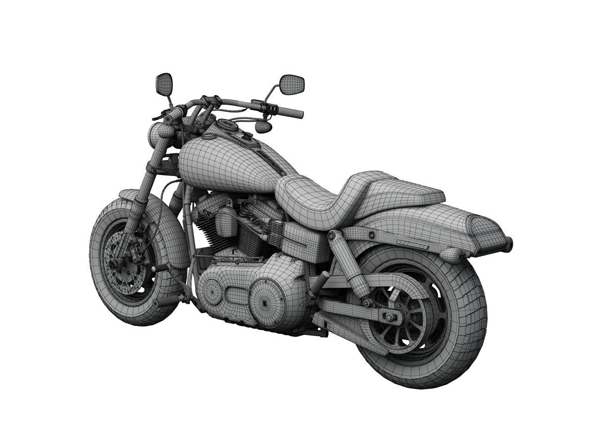 Harley-Davidson FXDF Dyna Fat Bob 2015 3D model_20