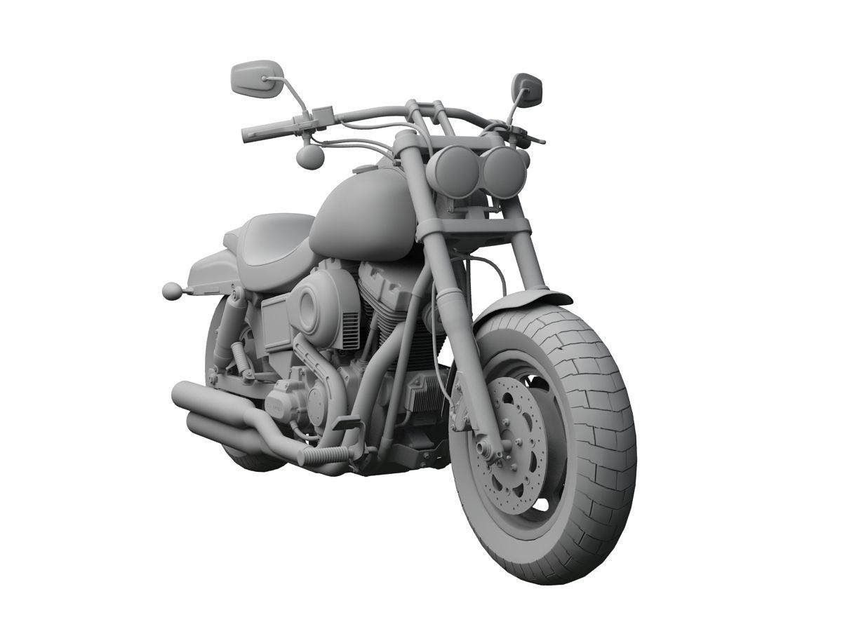 Harley-Davidson FXDF Dyna Fat Bob 2015 3D model_11