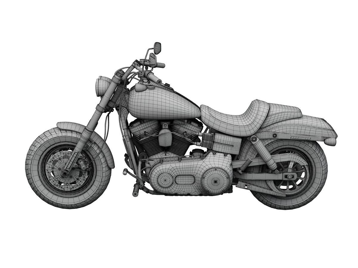 Harley-Davidson FXDF Dyna Fat Bob 2015 3D model_16