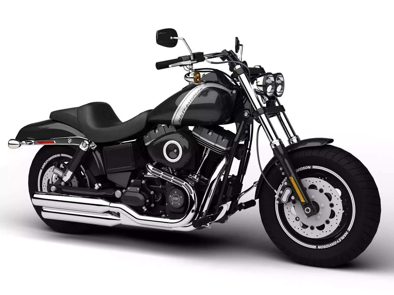 Harley-Davidson FXDF Dyna Fat Bob 2015 3D model_0