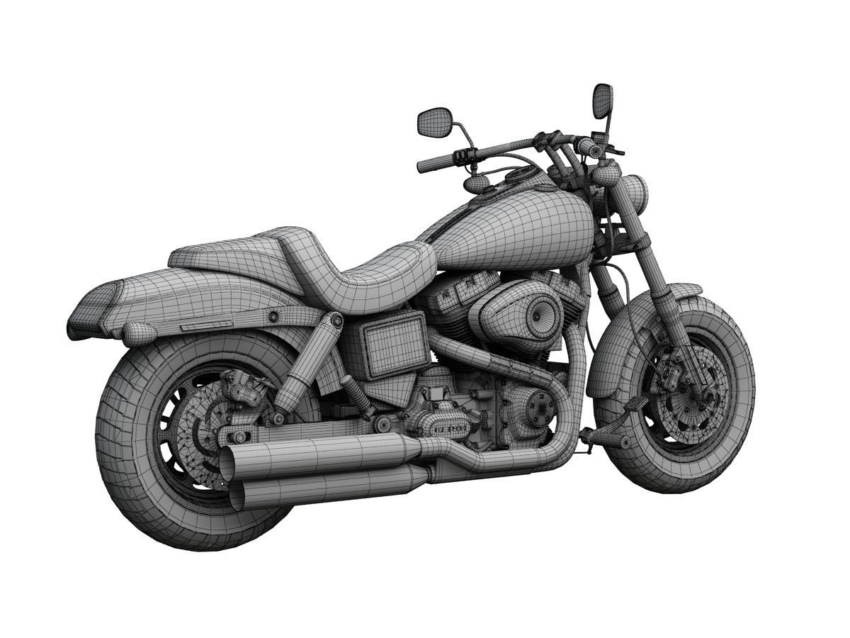 Harley-Davidson FXDF Dyna Fat Bob 2015 3D model_19