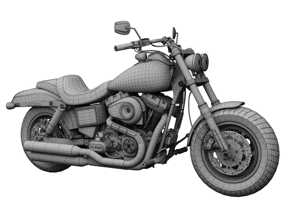 Harley-Davidson FXDF Dyna Fat Bob 2015 3D model_15