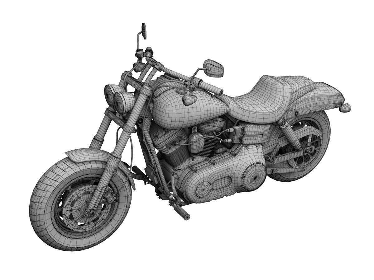 Harley-Davidson FXDF Dyna Fat Bob 2015 3D model_18
