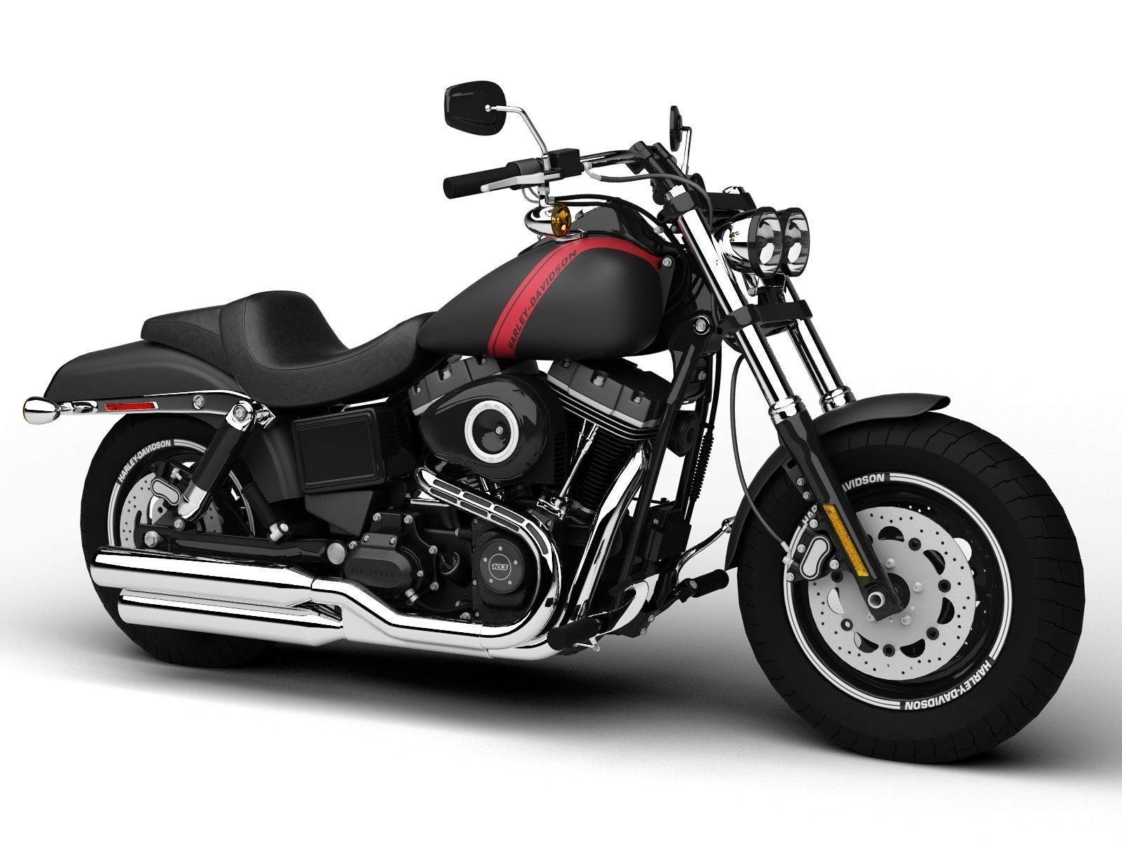 Harley-Davidson FXDF Dyna Fat Bob 2015 3D model_3