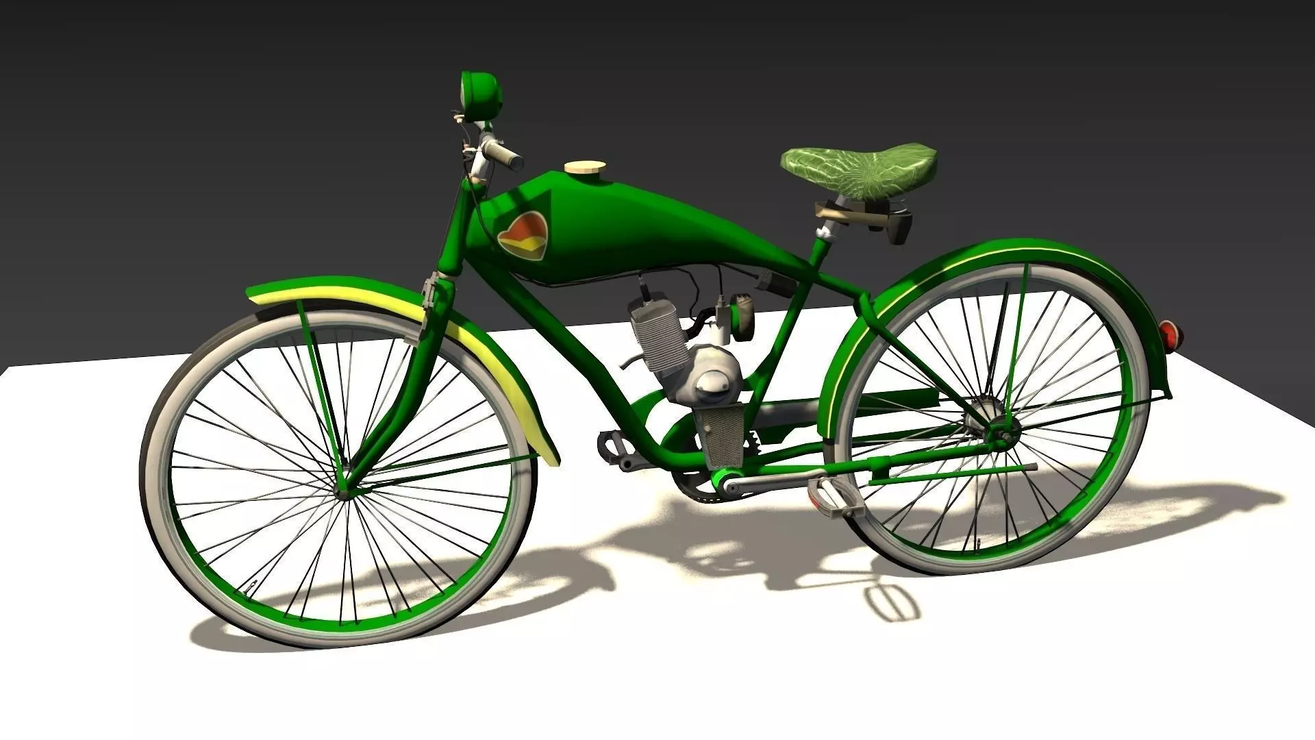 Old Bicycle Low-poly 3D model