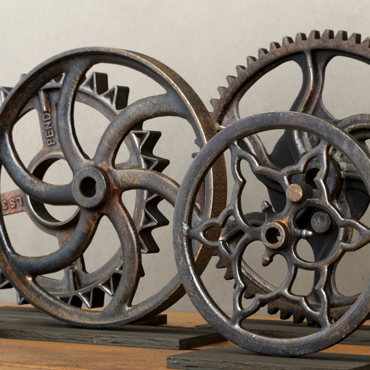 WHEEL and GEAR COLLECTION 3D model_1