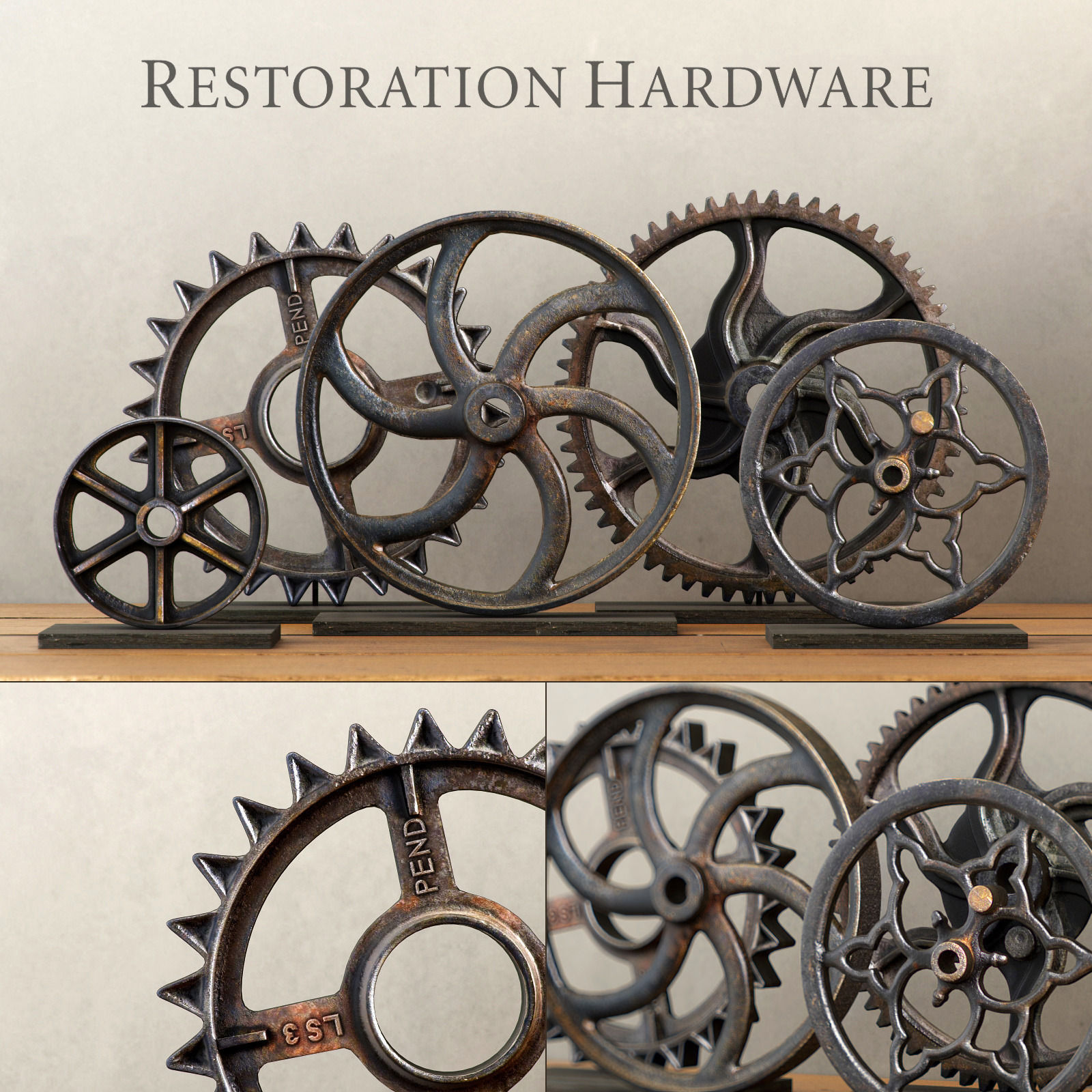 WHEEL and GEAR COLLECTION 3D model_0