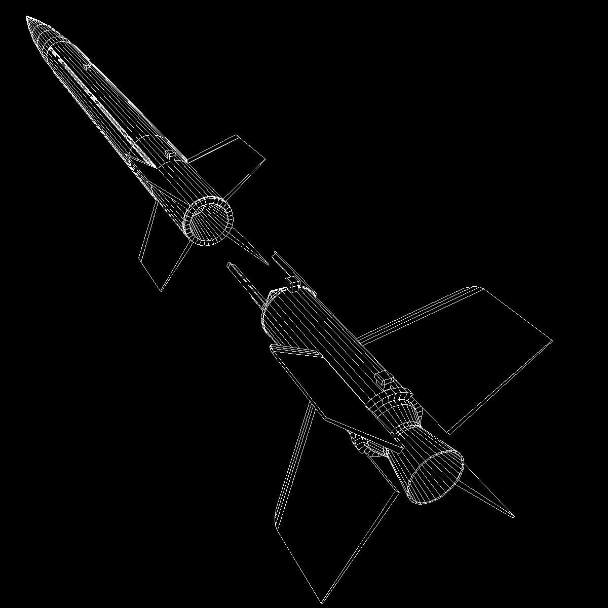 Aerobee 150 Rocket 3D model_22