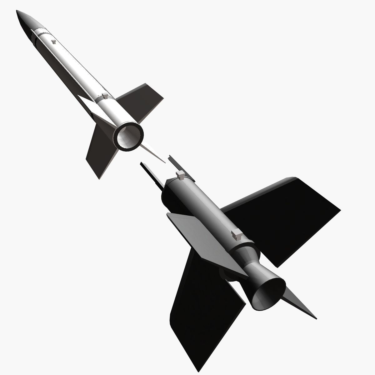 Aerobee 150 Rocket 3D model_6