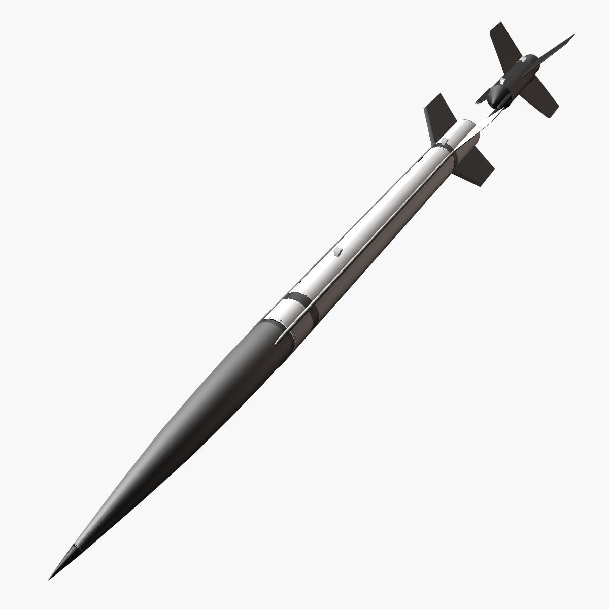 Aerobee 150 Rocket 3D model_8