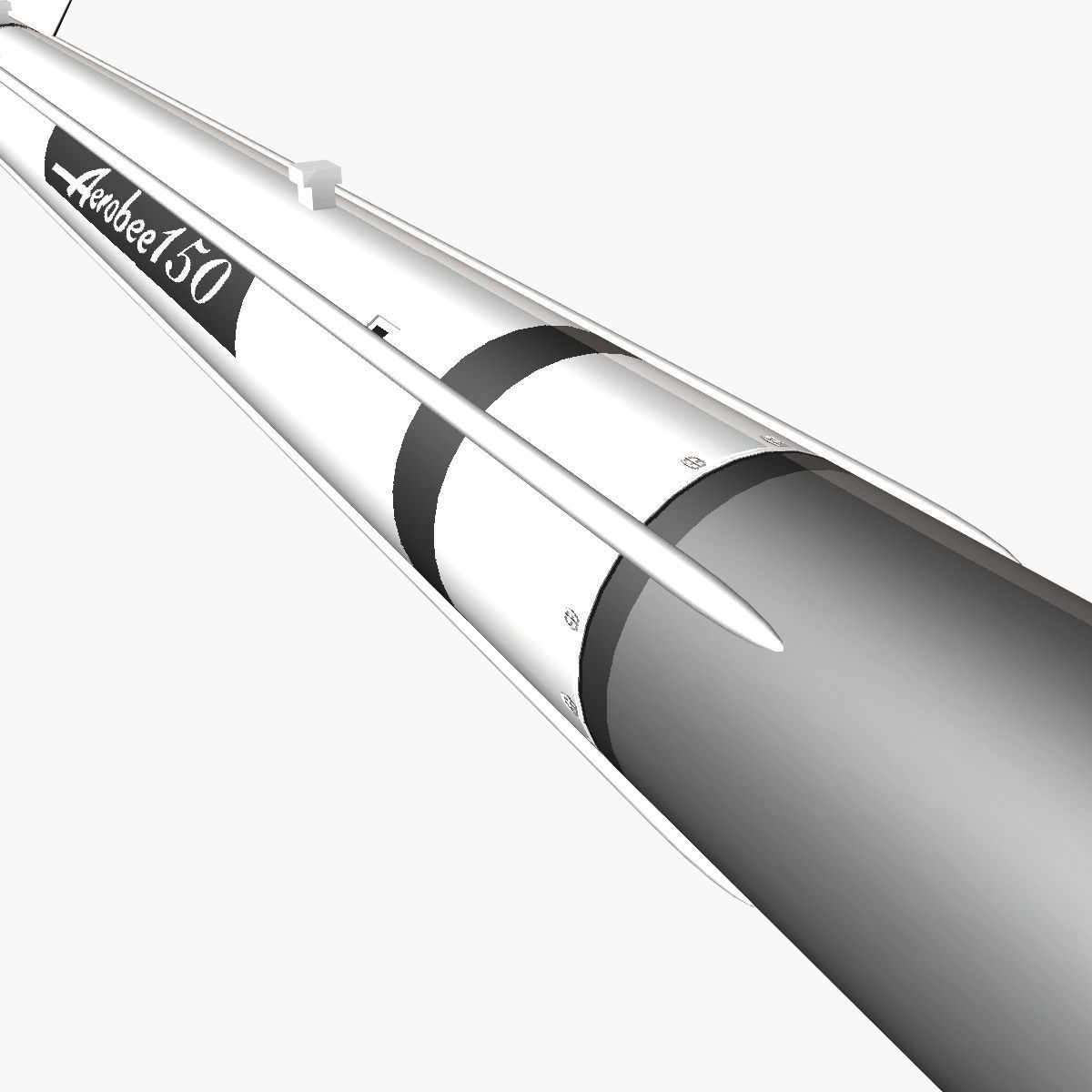 Aerobee 150 Rocket 3D model_2