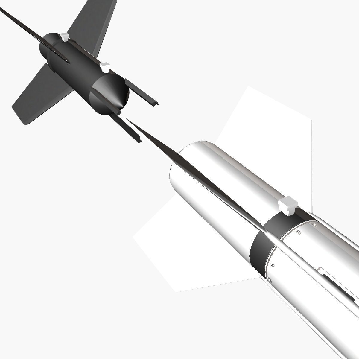 Aerobee 150 Rocket 3D model_4