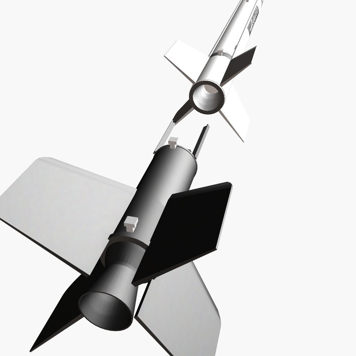 Aerobee 150 Rocket 3D model_7