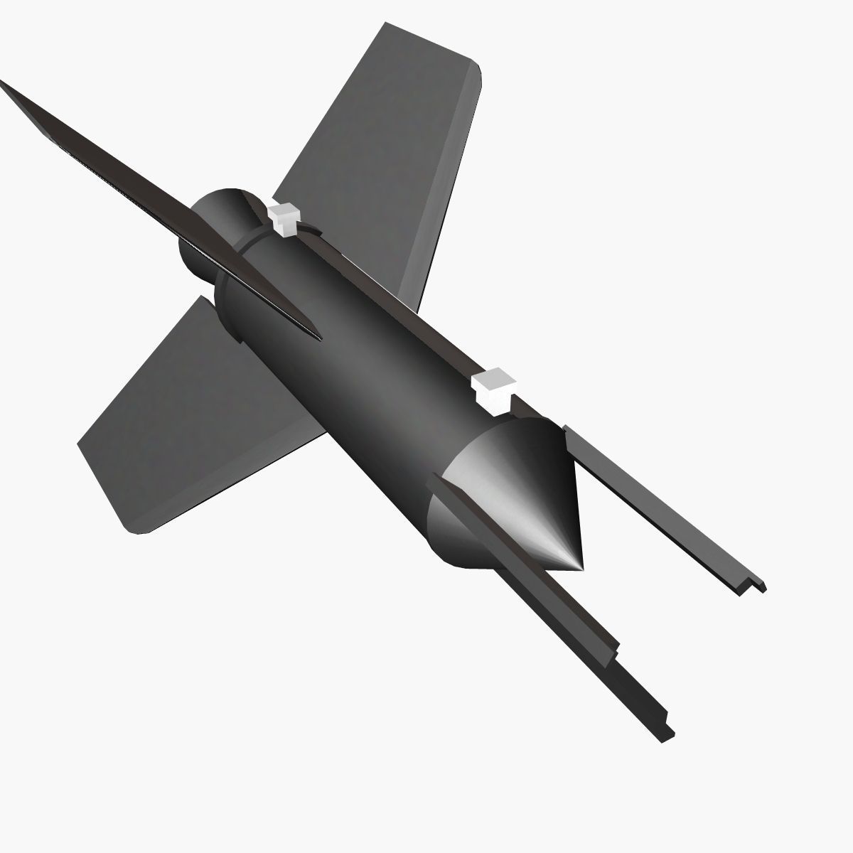 Aerobee 150 Rocket 3D model_5