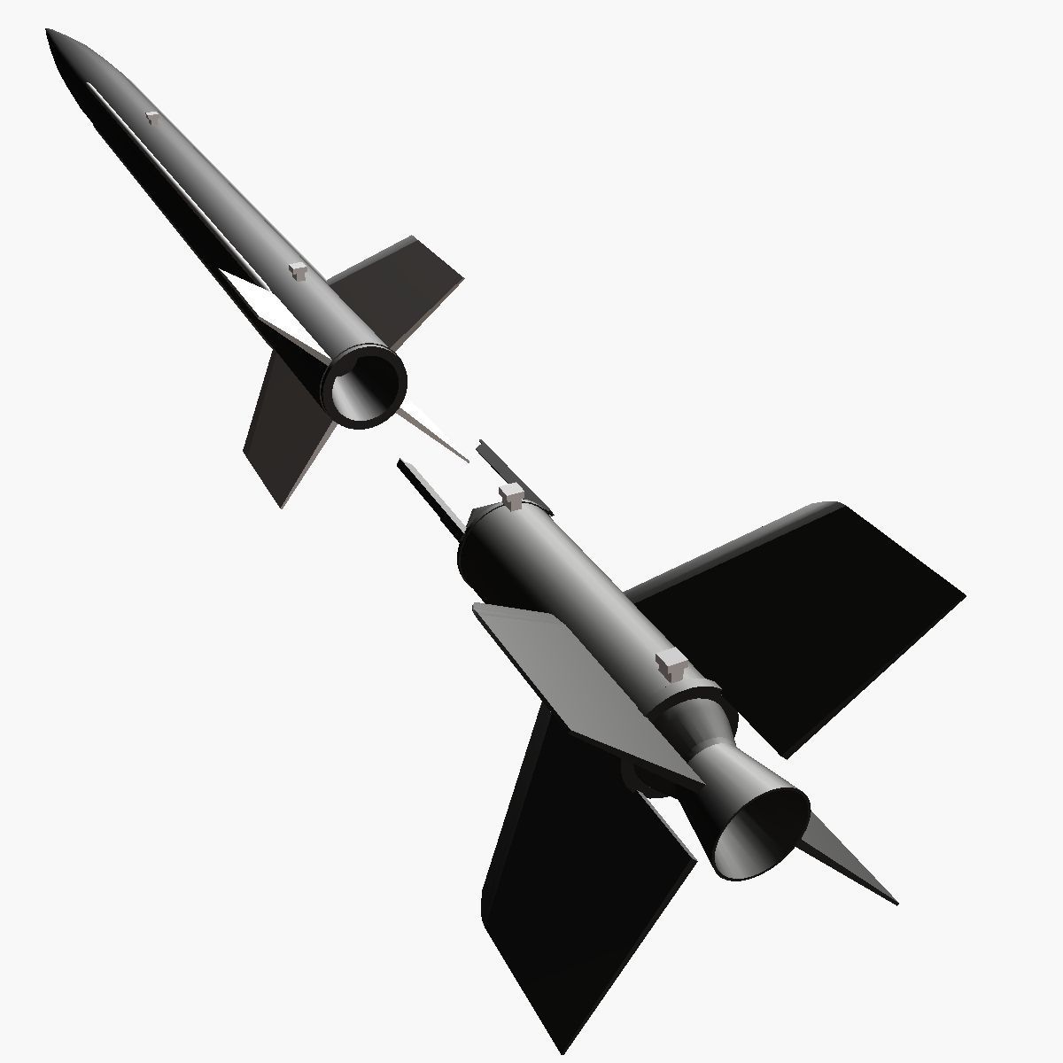 Aerobee 150 Rocket 3D model_13