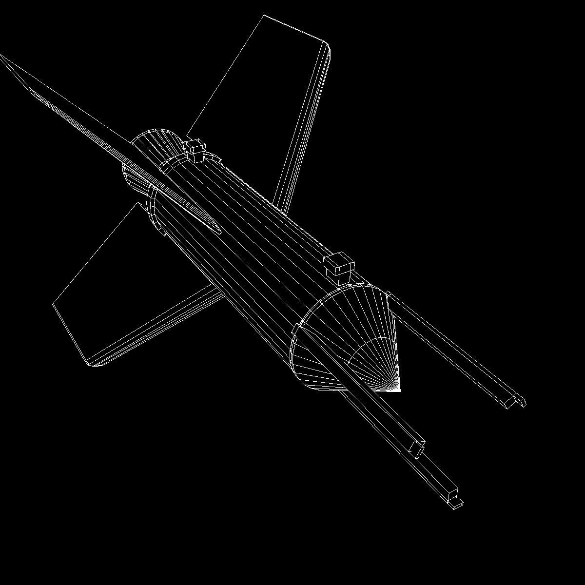 Aerobee 150 Rocket 3D model_24